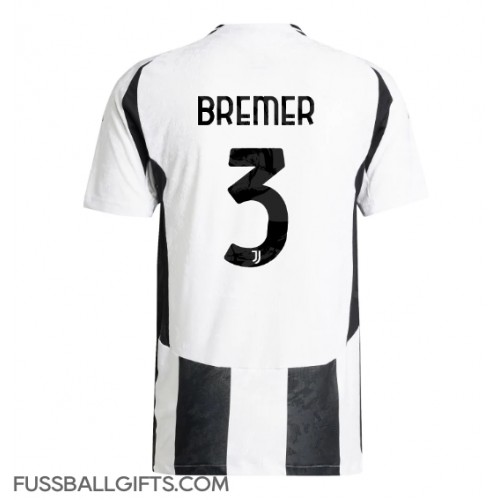 Juventus Gleison Bremer #3 Fußballbekleidung Heimtrikot 2024-25 Kurzarm